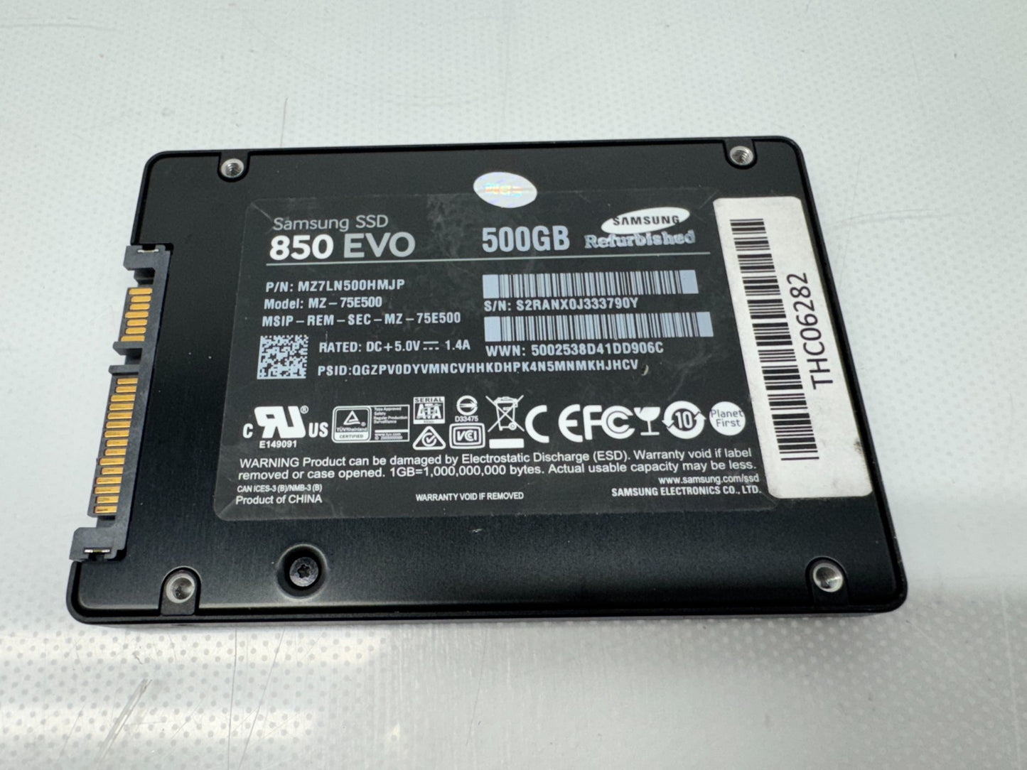 Samsung 850 EVO 500GB 2.5" MZ-75E500 MZ7LN500HMJP Internal SSD