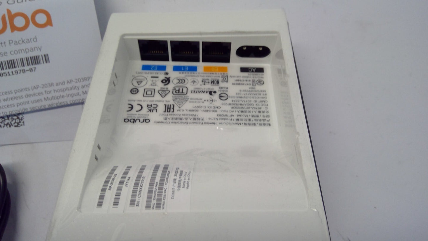 HPE Aruba APINR203 JY714A AP-203R-US Wireless Access Point New