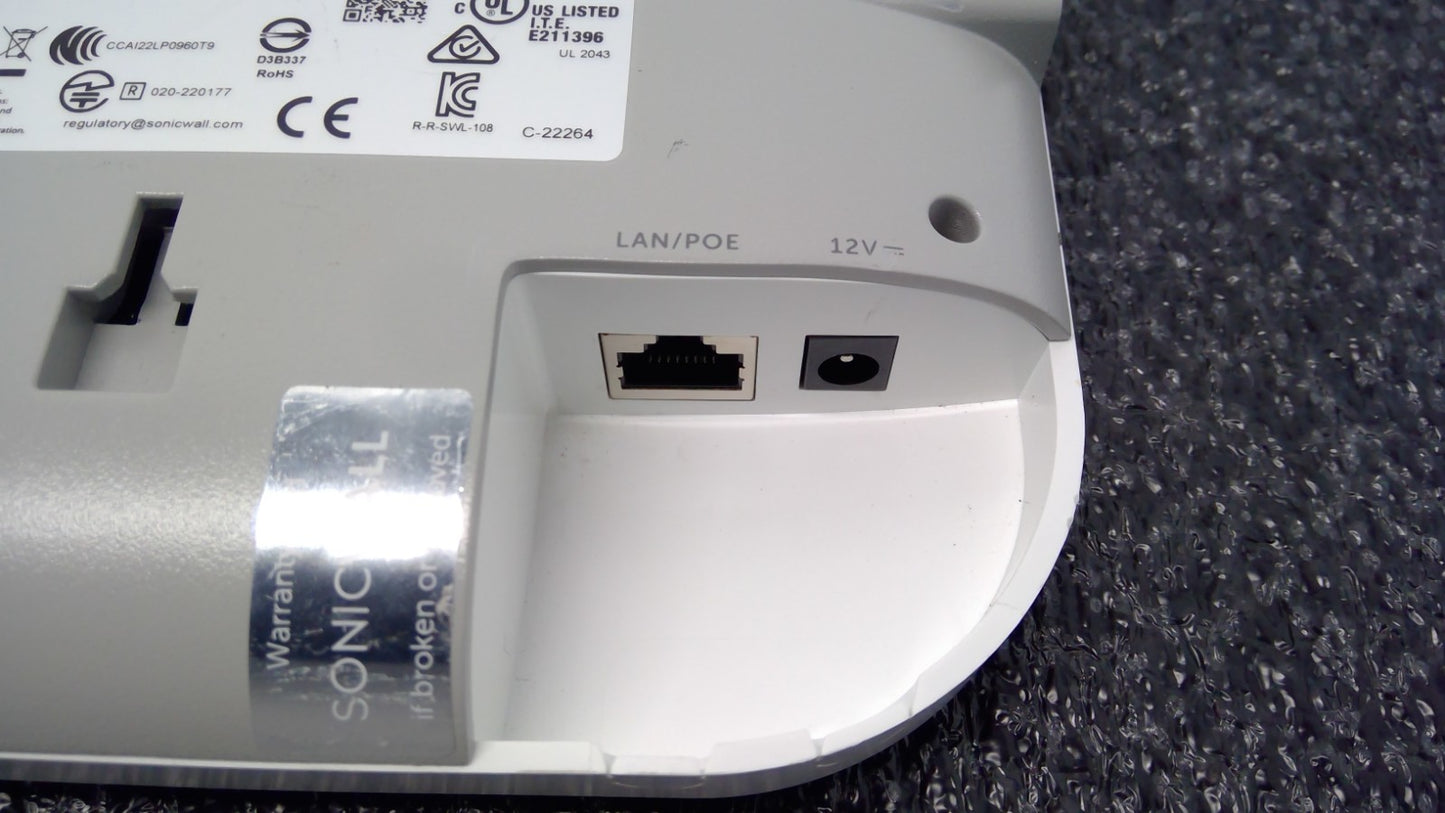 SONICWALL SONICWAVE 621 APL68-108 WIRELESS ACCESS POINT WIFI AP