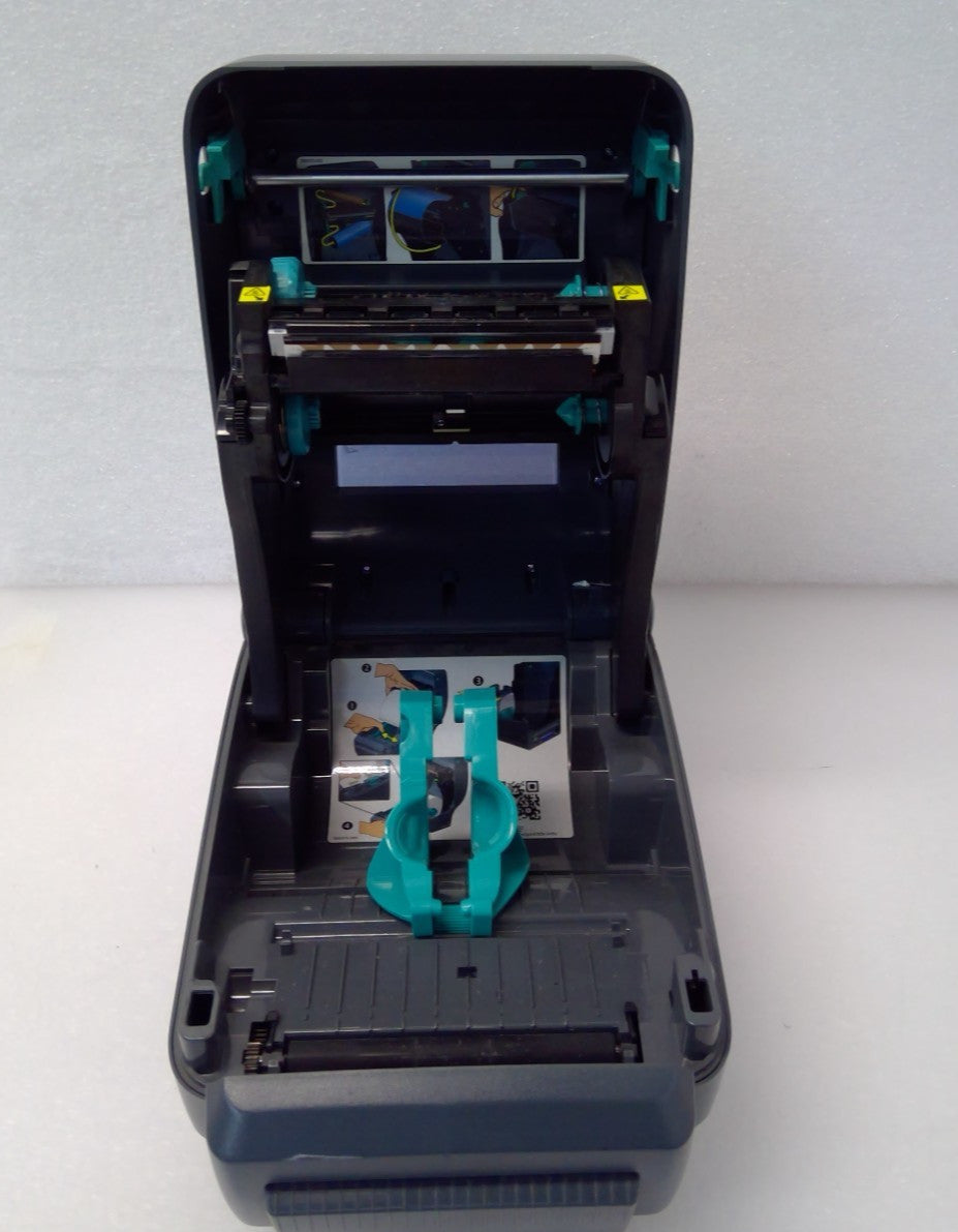 ZEBRA GX430t THERMAL LABEL PRINTER USB w/Auto Cutter GX43-102512-000 *Read*