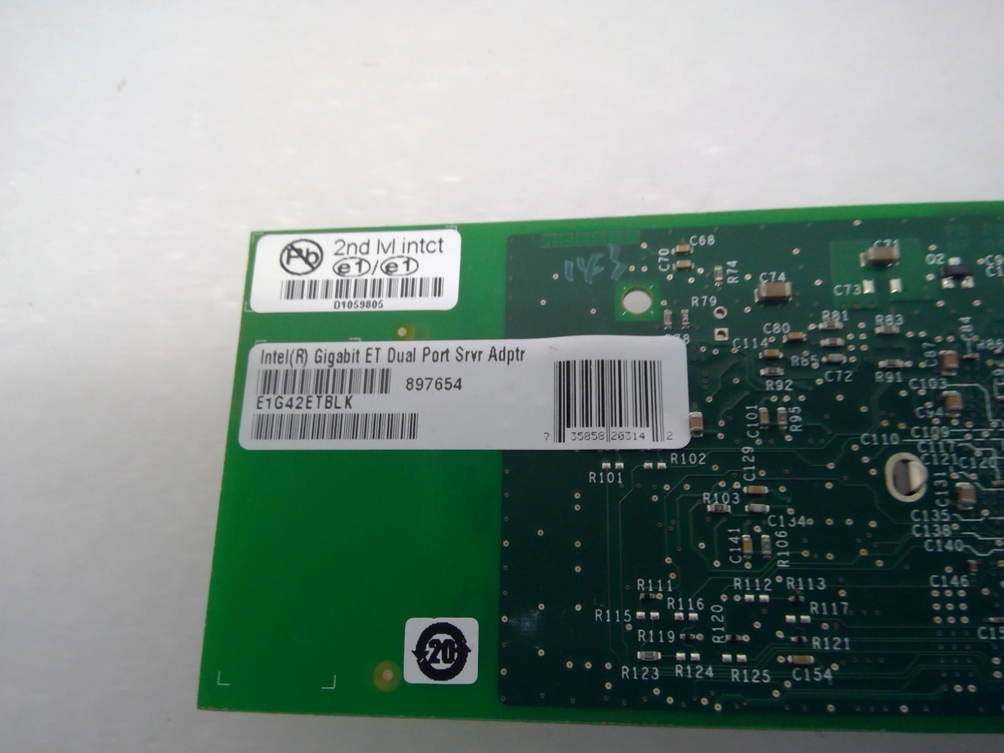 Intel E1G42ETBLK Gigabit ET Dual Port PCI-E Adapter with High profile bracket