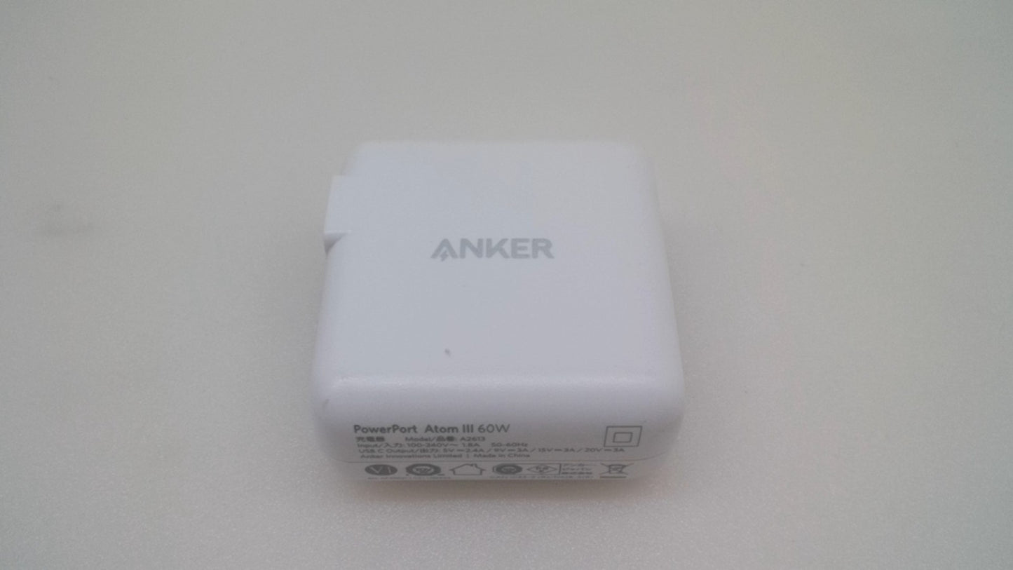 Anker PowerPort Atom III 60W 20V 3A A2613 Wall Charger/USB Charger