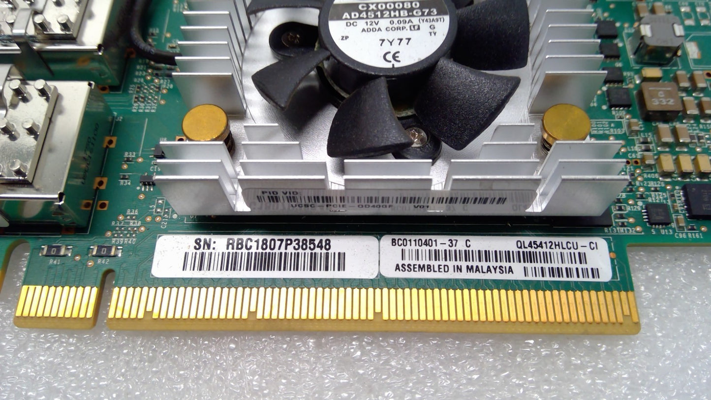 Qlogic Cisco UCSC-PCIe-QD40GF V01 QL45412HLCU-CI 40GB Dual Port Network Card