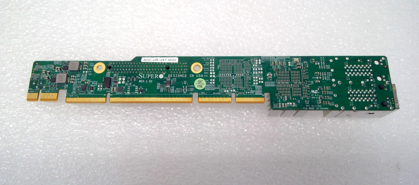 SuperMicro 1U Dual-Port 10GB Ultra Riser Card P/N: AOC-UR-i2XT-Ni22