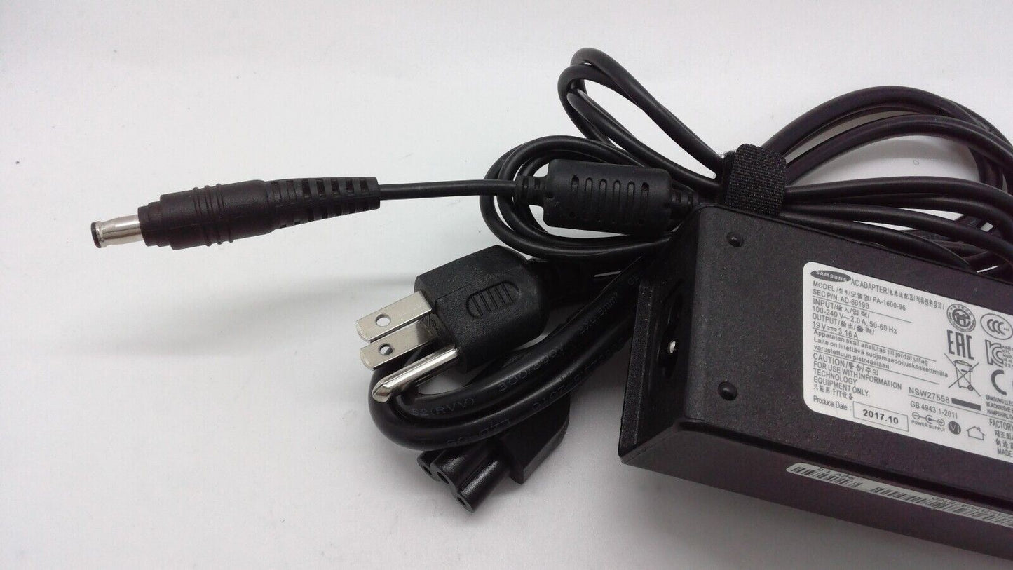 Original SAMSUNG 19V 3.16A 60W AC Adapter Charger PA-1600-96 AD-6019B 5.5mm