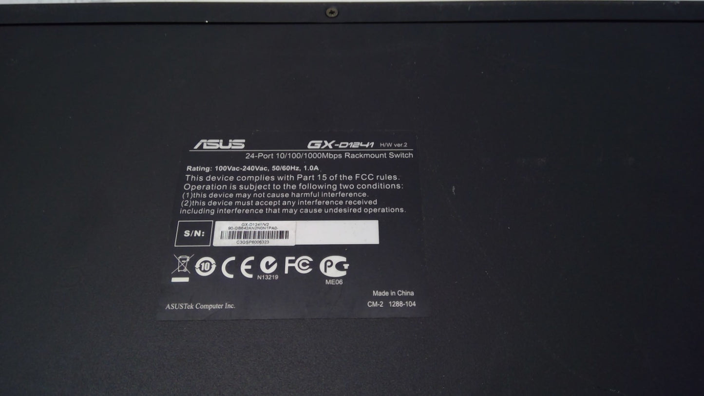 Asus GX-D1241 24-Port 10/100/1000 Gigabit Ethernet Switch