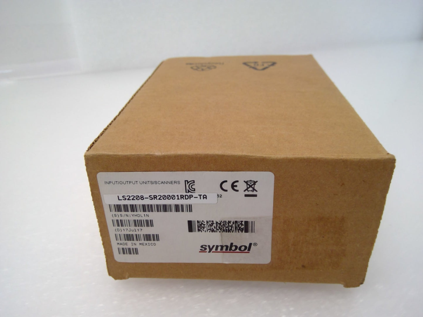 NEW Symbol Motorola LS2208 Laser Barcode POS Reader Scanner WHITE