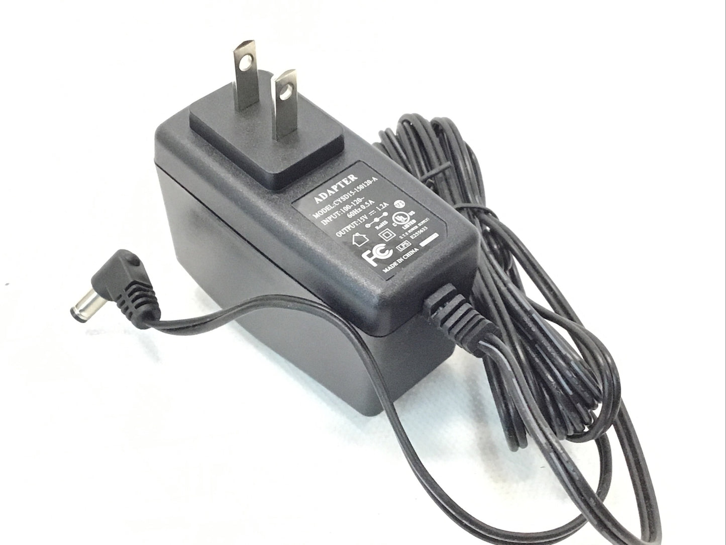 (10x) 15V 1.2A Charger AC Adapter Power Supply CYSD15-150120-A 5.0mm x 2.5mm