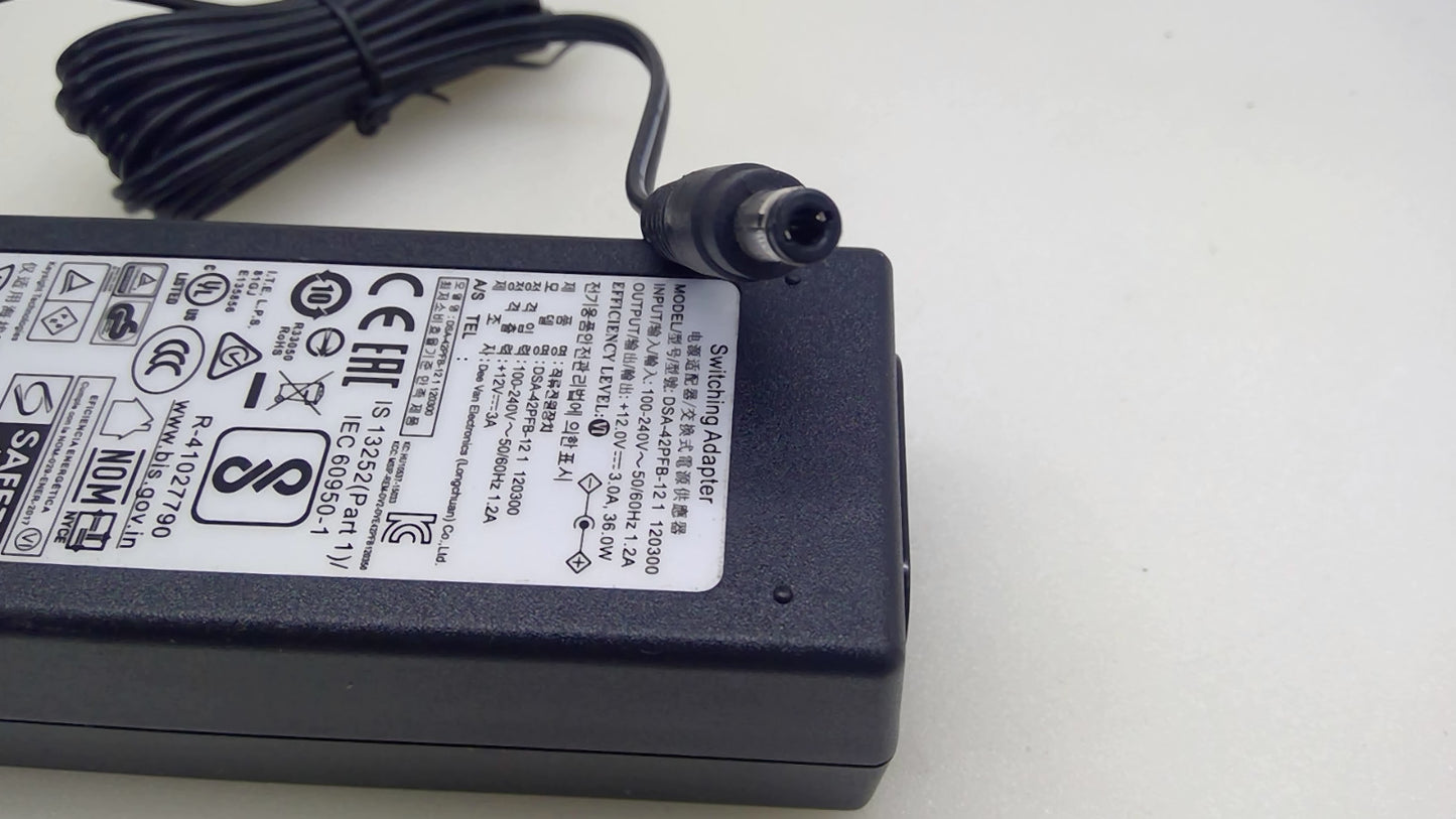 Keysight DSA-42PFB-12 1 120300 12V 3A 36W AC/DC Switching Power Adapter