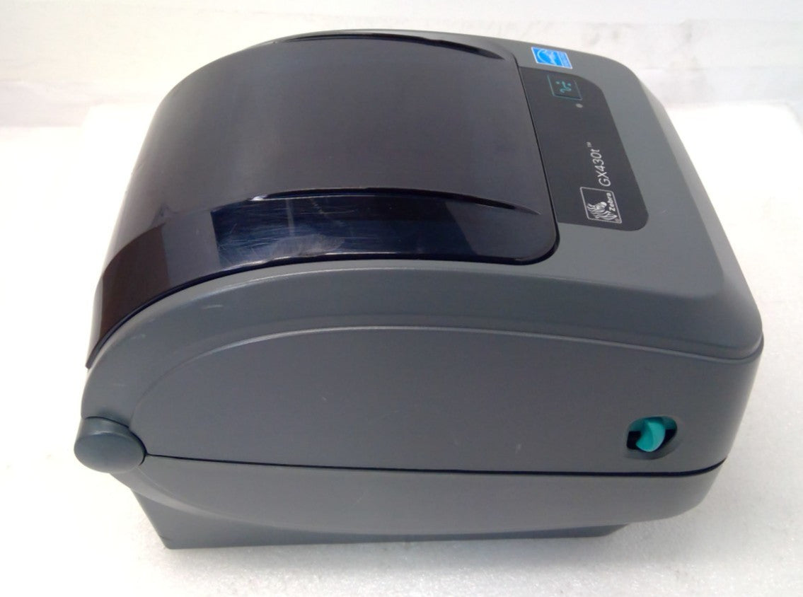 Zebra GX430T Thermal Label Printer Adjustable black line sensor *NO CUTTER*