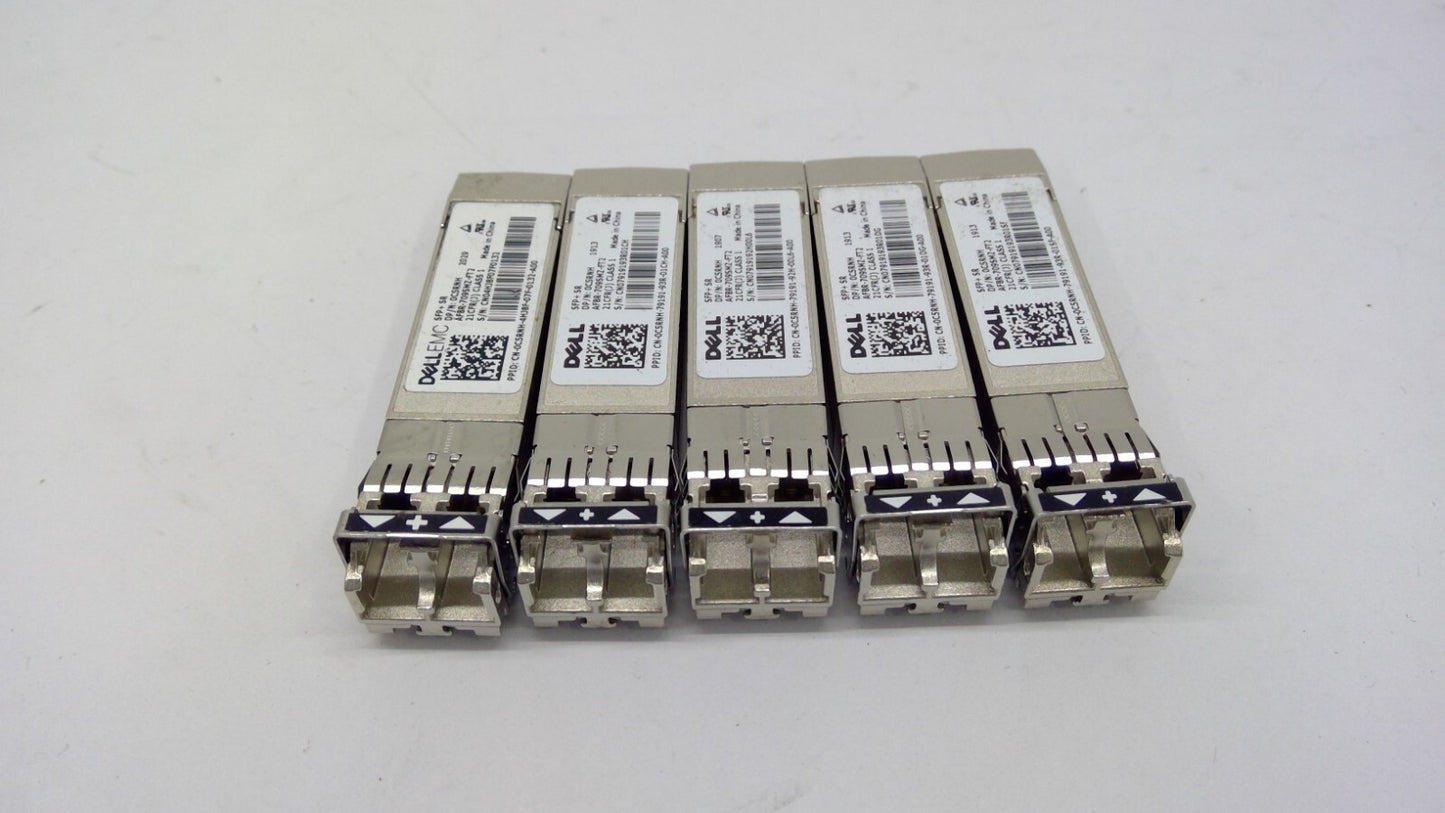 LOT OF 5 Dell 10G 0C5RNH AFBR-709SMZ-FT2 SFP+ SR 10Gb Transceiver