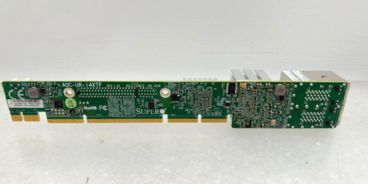Supermicro AOC-UR-I4XTF 4-port network card 1U riser card
