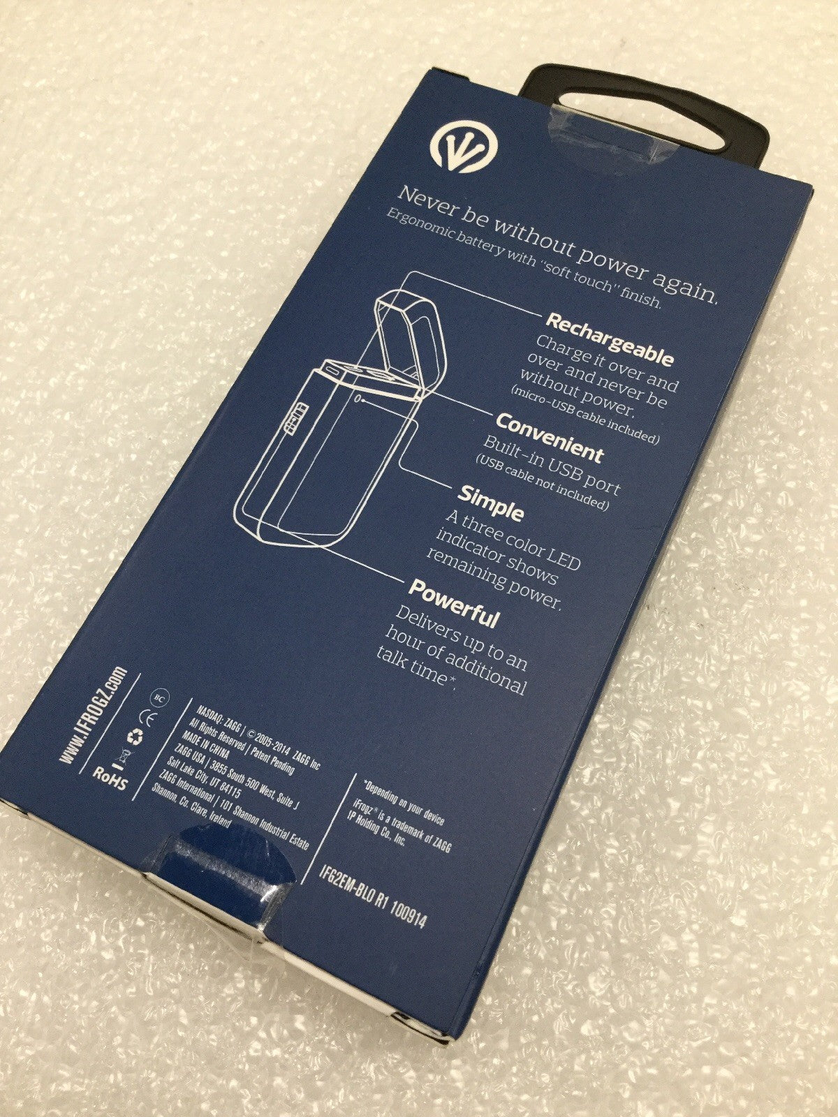 Lot of 6 - NEW iFrogz Golite Express 700mAh Power Bank Charger USB Connector