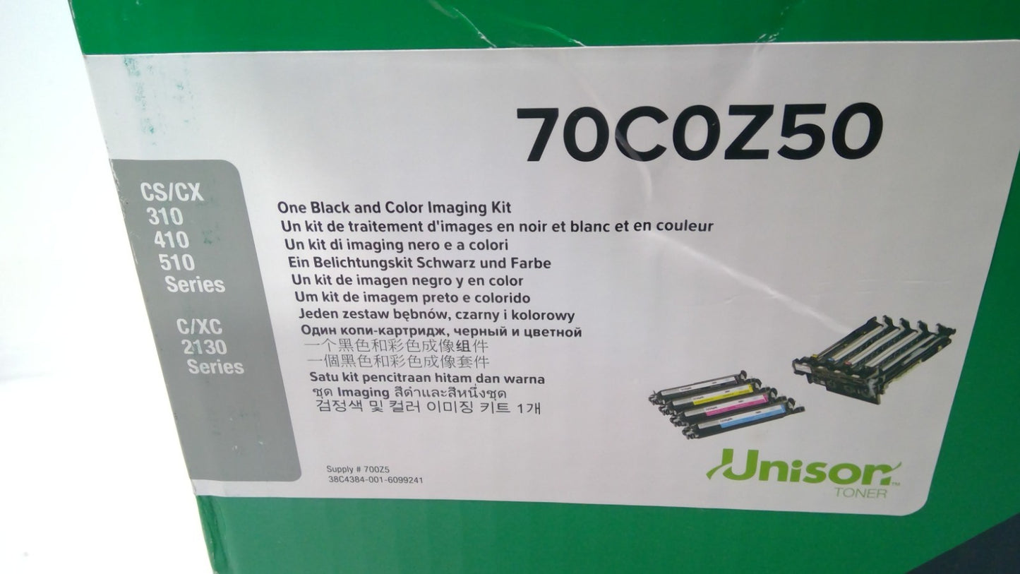 OPEN BOX Lexmark 70C0Z50 Black and Color Imaging Kit