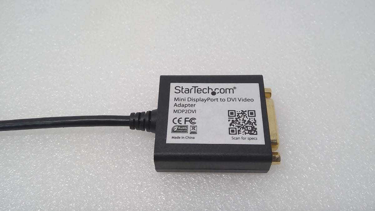 *Lot of 10* STARTECH MDP2DVI Mini Display Port to DVI Video Adapter Converter