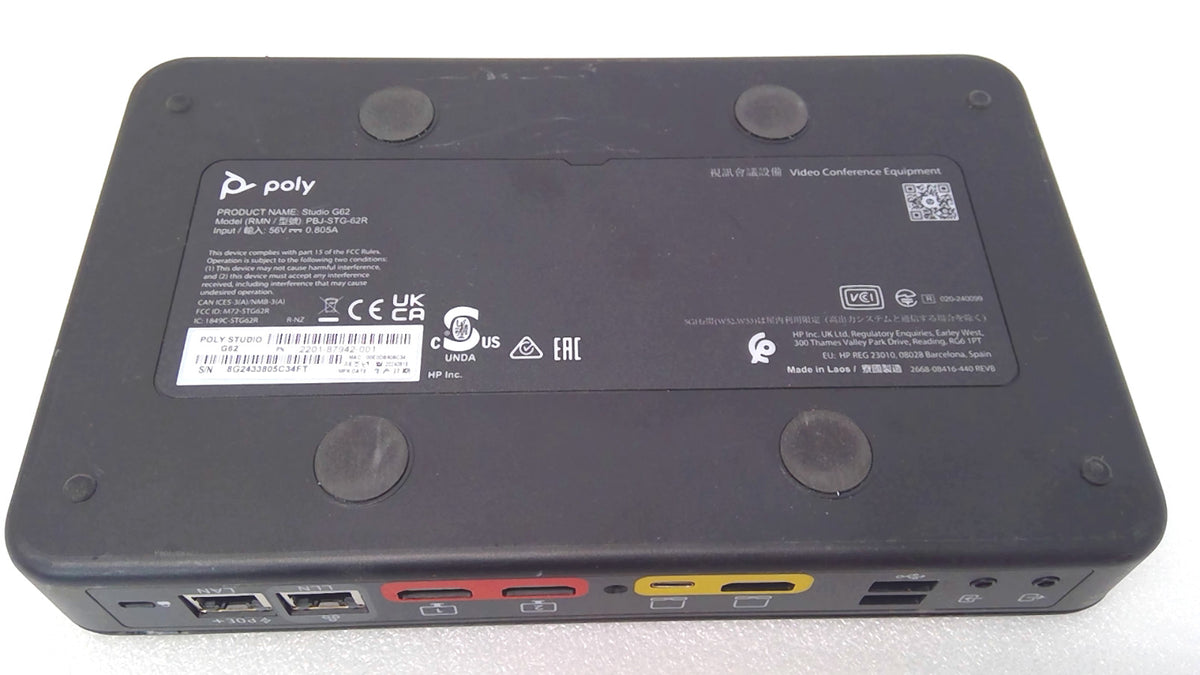 Poly Studio G62 4K UHD Video Conferencing System PBJ-STG-62R 2201-87942-001