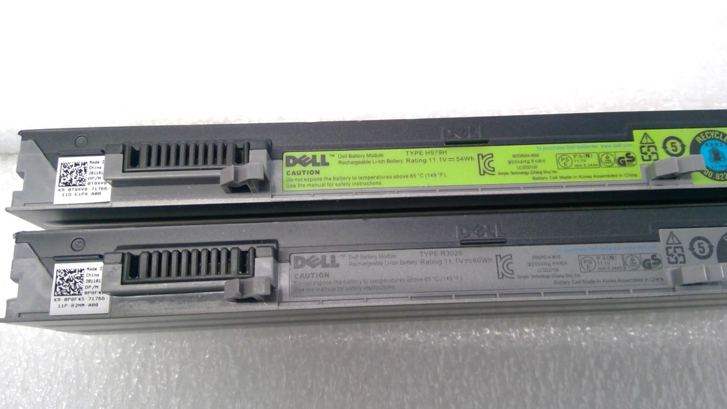 Battery for Dell E4300 E4310 XX327 R3026/60WH H979H/54WH PFF30 HW905 YP463