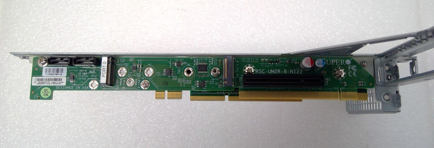 Supermicro RSC-R1UW-2E16 Riser Card/RSC-UM2R-8-NI22 Module W/01-SC81962
