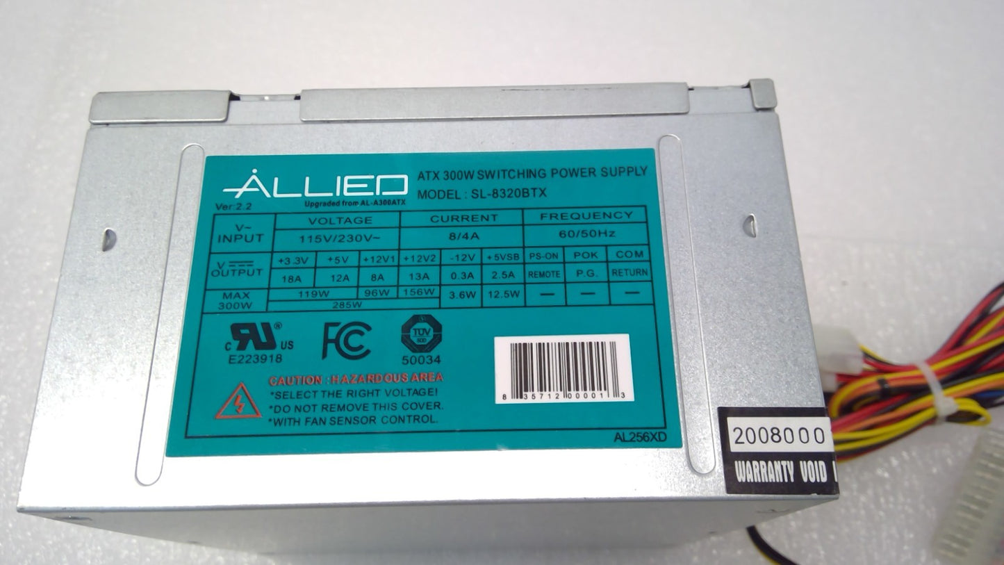 ALLIED SL-8320BTX v2.2 ATX 300W Switching Power Supply