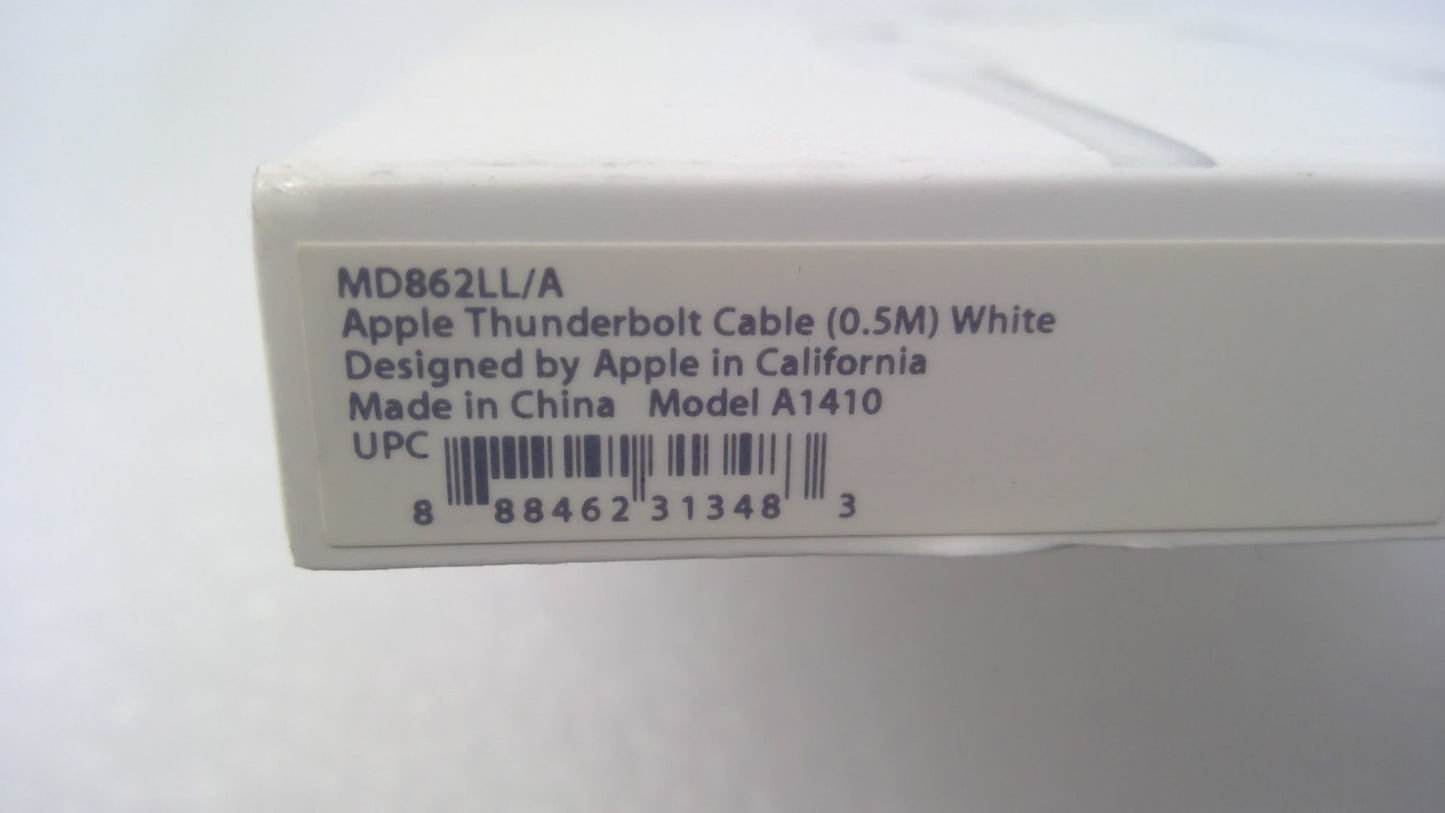 NEW Apple MD862LL/A Thunderbolt Cable 0/5m 1.6ft White A1410
