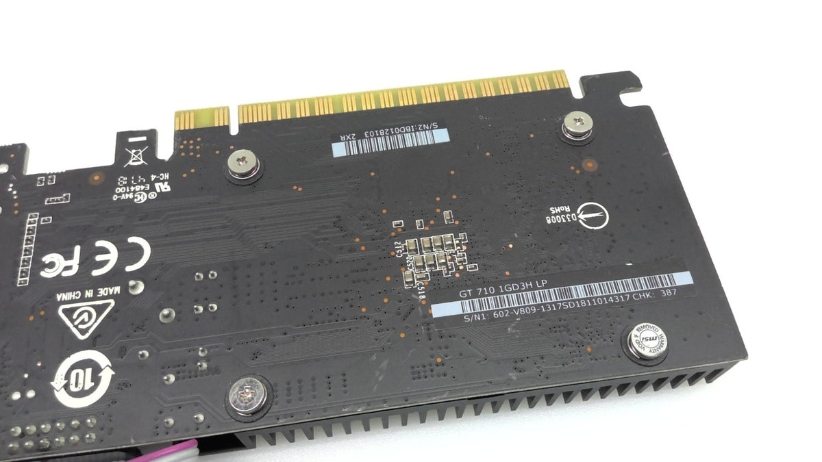 MSI NVIDIA GeForce GT 710 1GB DDR3 Silent Graphics Card GT 710 1GD3H LP