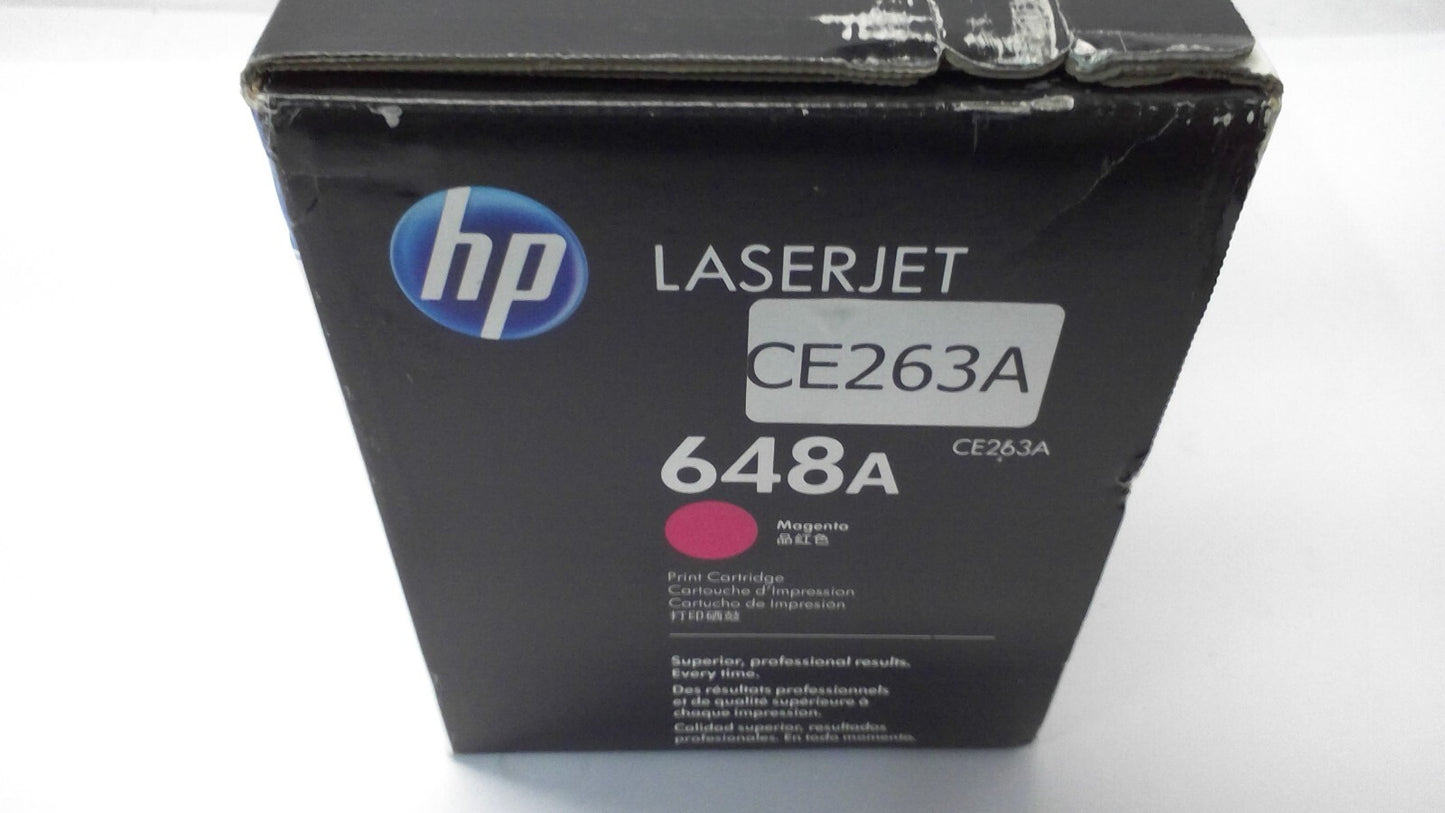 Genuine HP 648A Magenta Toner Cartridge CE263A - NEW SEALED