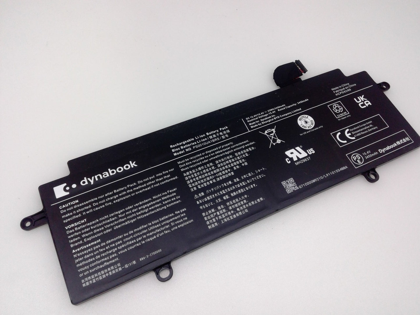 OEM PS0010UA1BRS 15.4V 53Wh Battery for Toshiba Dynabook P000833340 X30W