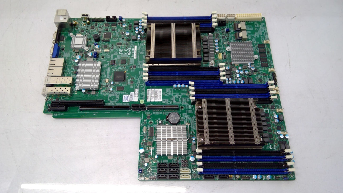SuperMicro X9DRW-7TPF Dual Xeon LGA2011 2x E5-2650V2 CPU Server Motherboard