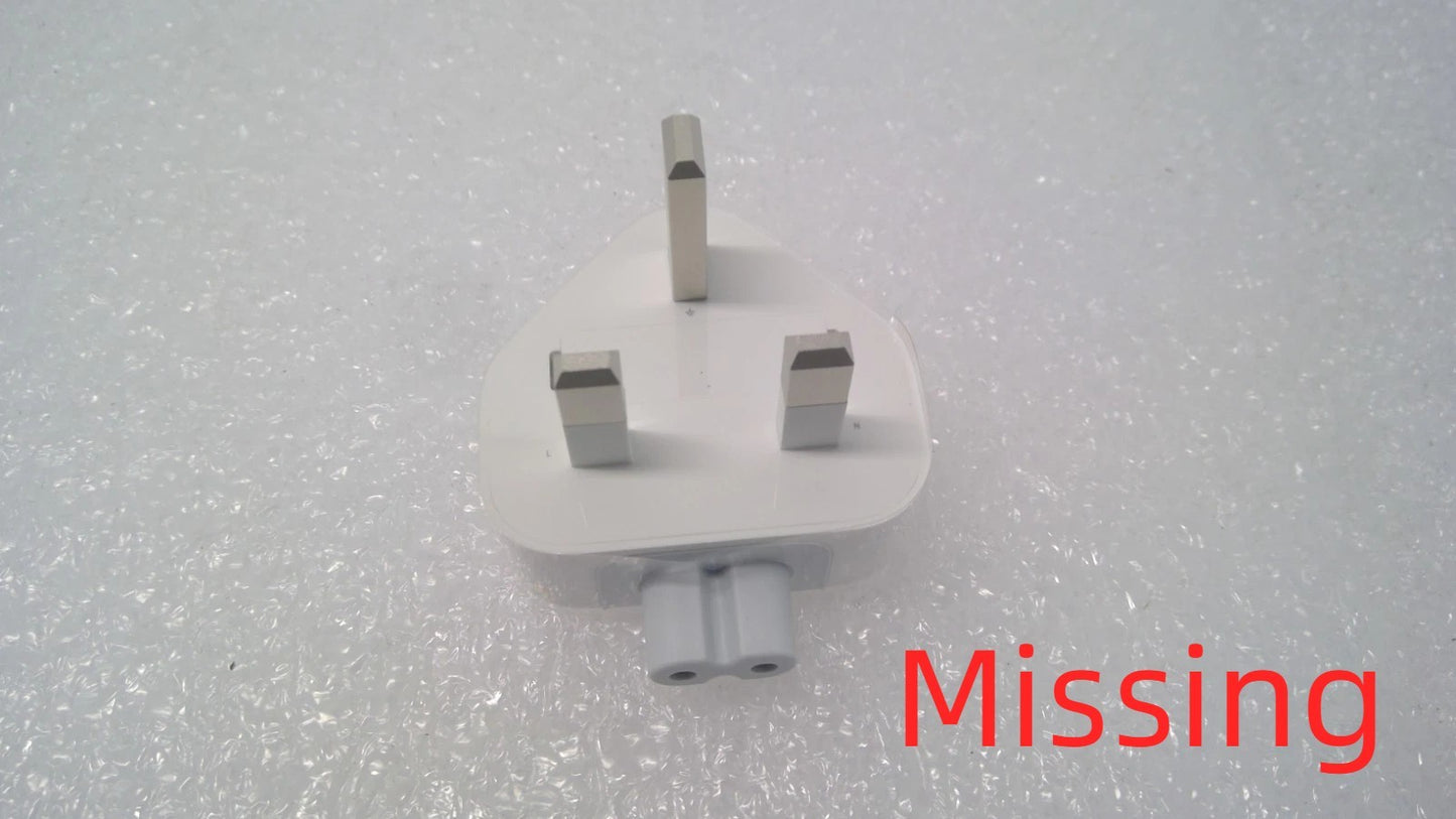 Apple World Travel Adapter Kit MD837AM/A White *Missing UK PLUG Duckhead *Read*