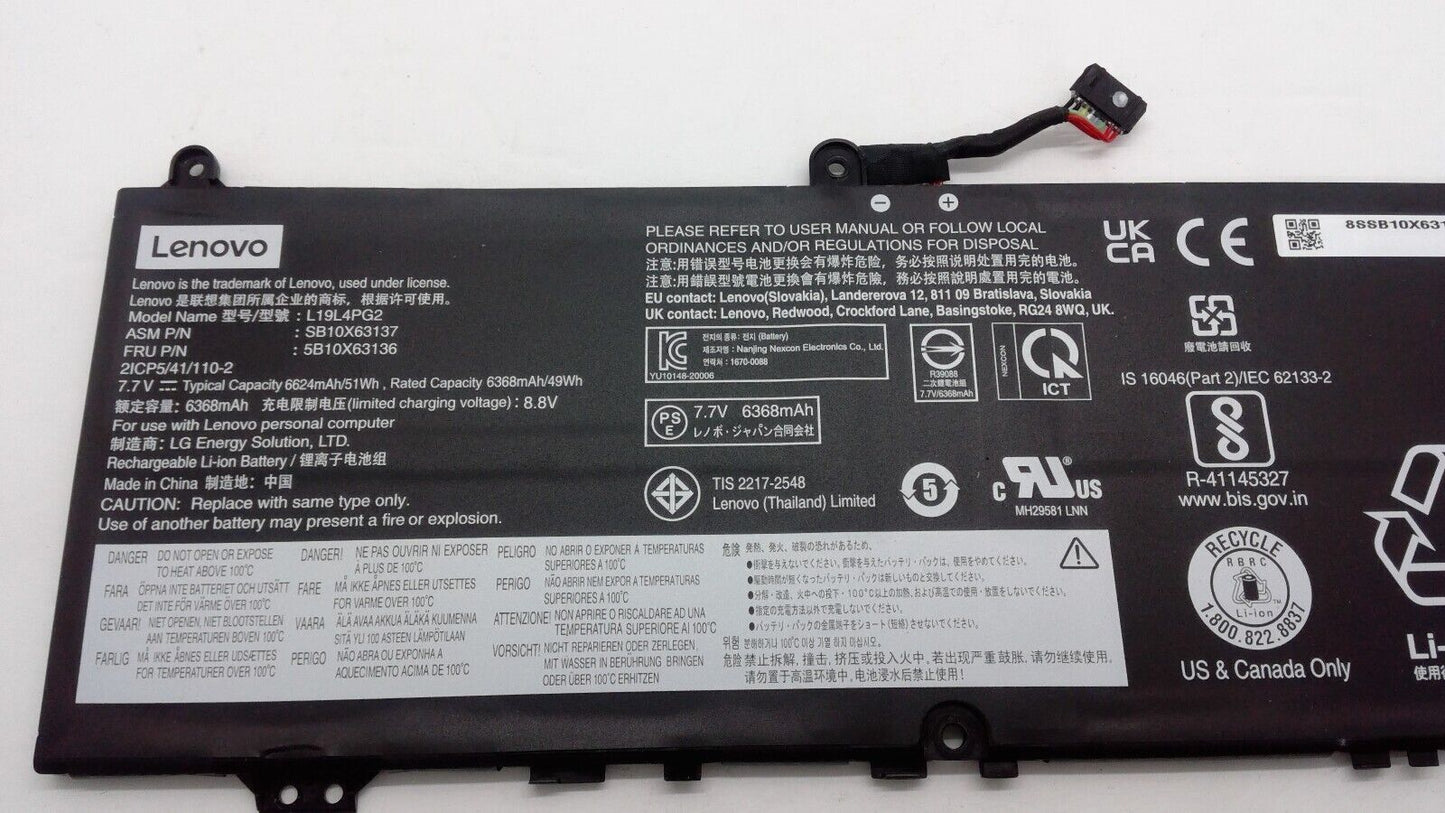OEM L19D4PG2 Battery Lenovo Ideapad Flex 5 CB-13IML05 Series L19M4PG2
