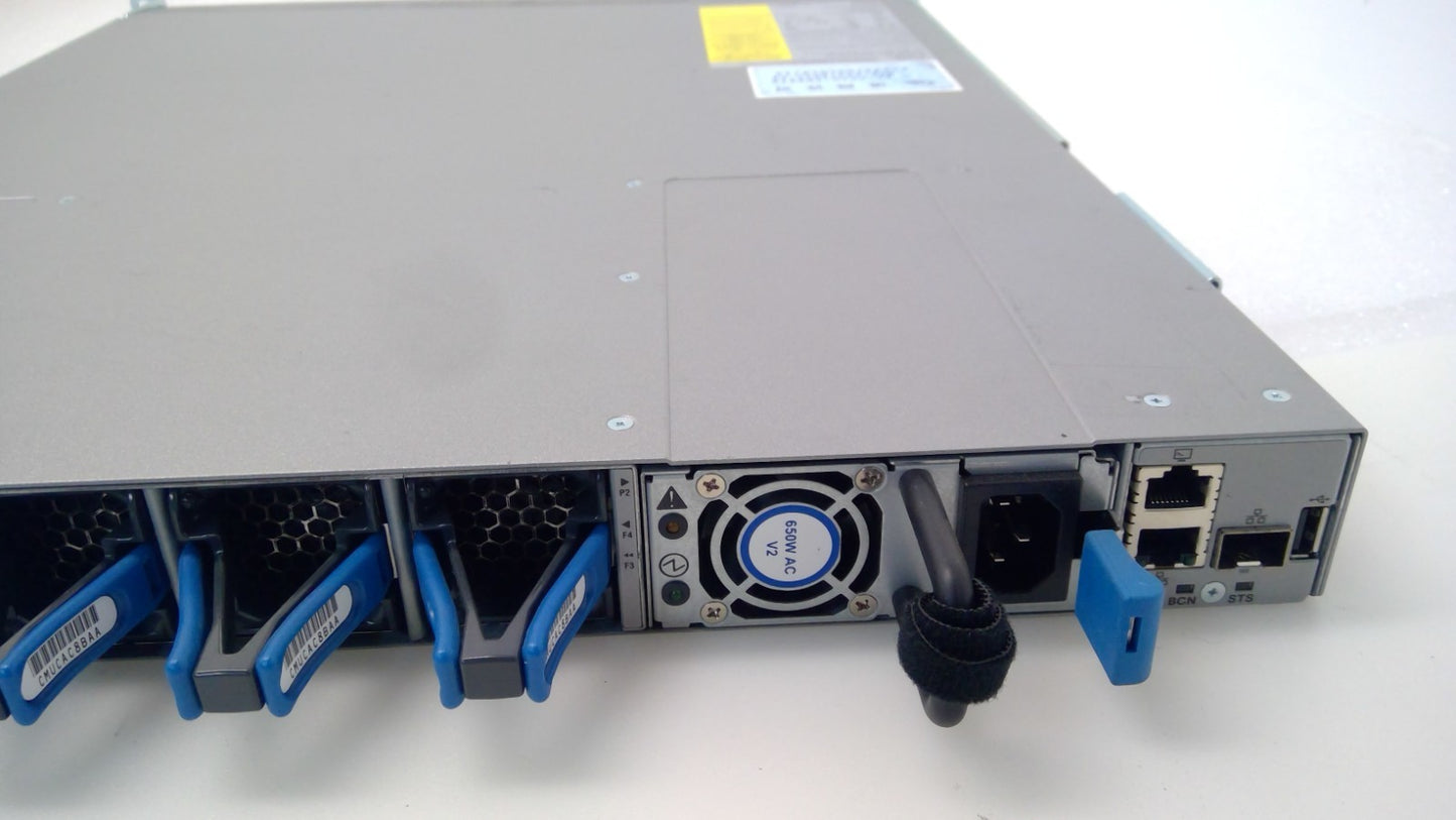 Cisco N9K-C93180YC-EX 48 Port Switch 2x PSU 4x Fans 6X 100Gb QSFP28 W/Rack Ears