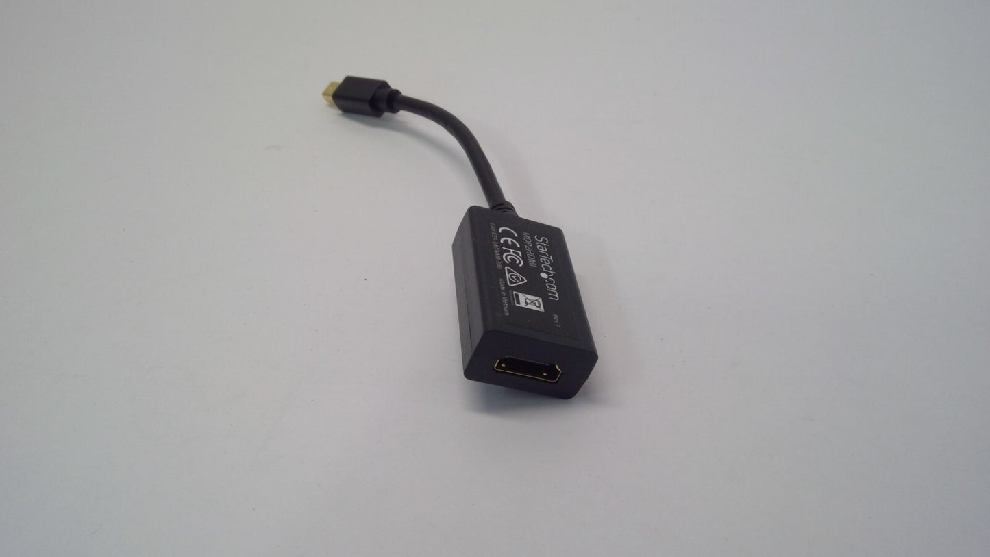 StarTech MDP2HDMI Mini DisplayPort Male to HDMI Female Adapter Converter