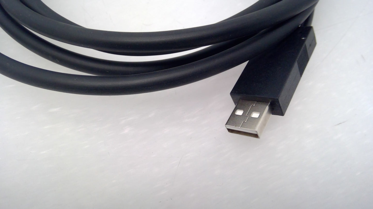 ZEBRA CBA-U42-S07PAR REVISION C, SHIELDED USB CABLE 7FT STRAIGHT 12V USED