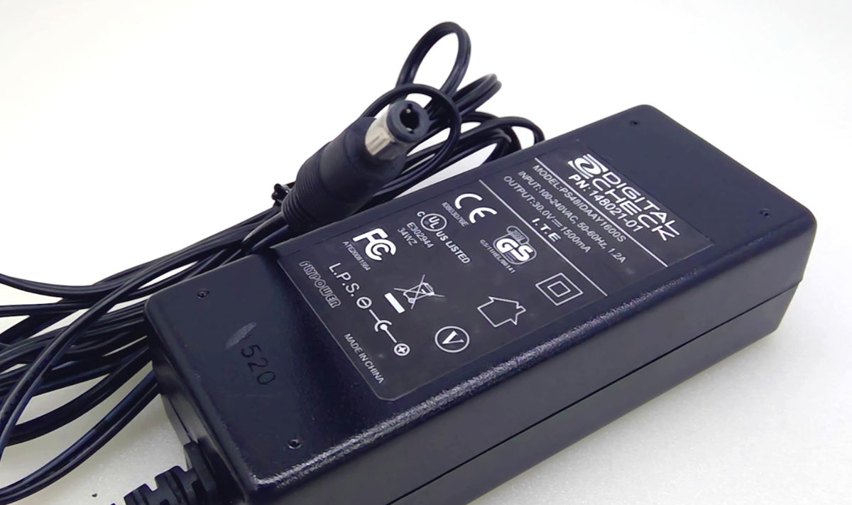 Digital Check 148021-01 PS48IDAAY1600S 30V 1.5A 45W AC Adapter w/ Power Cord
