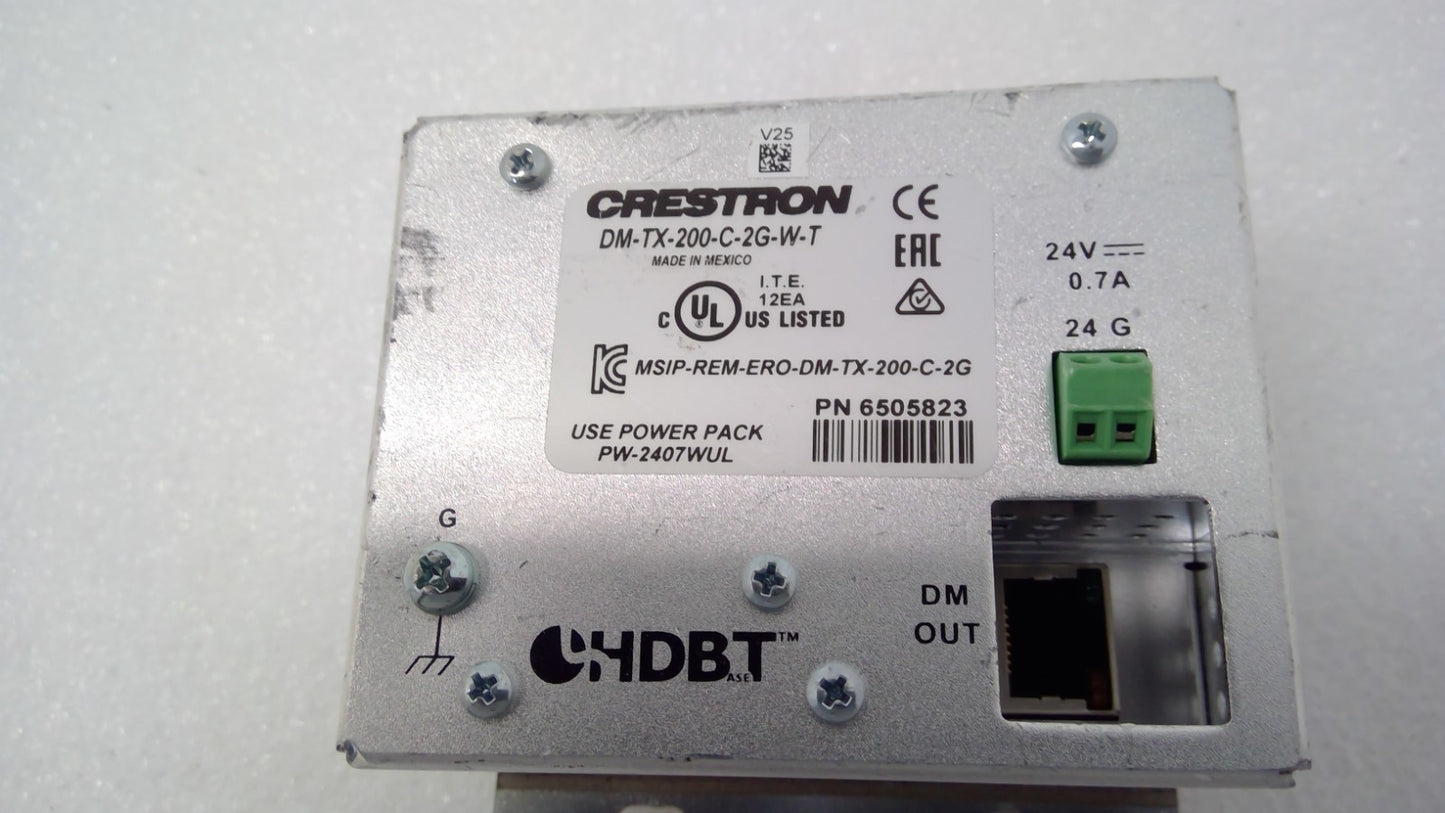 Crestron DM-TX-200-C-2G-W-T Audio/Video Transmitter HDMI VGA USB Jack DM OUT