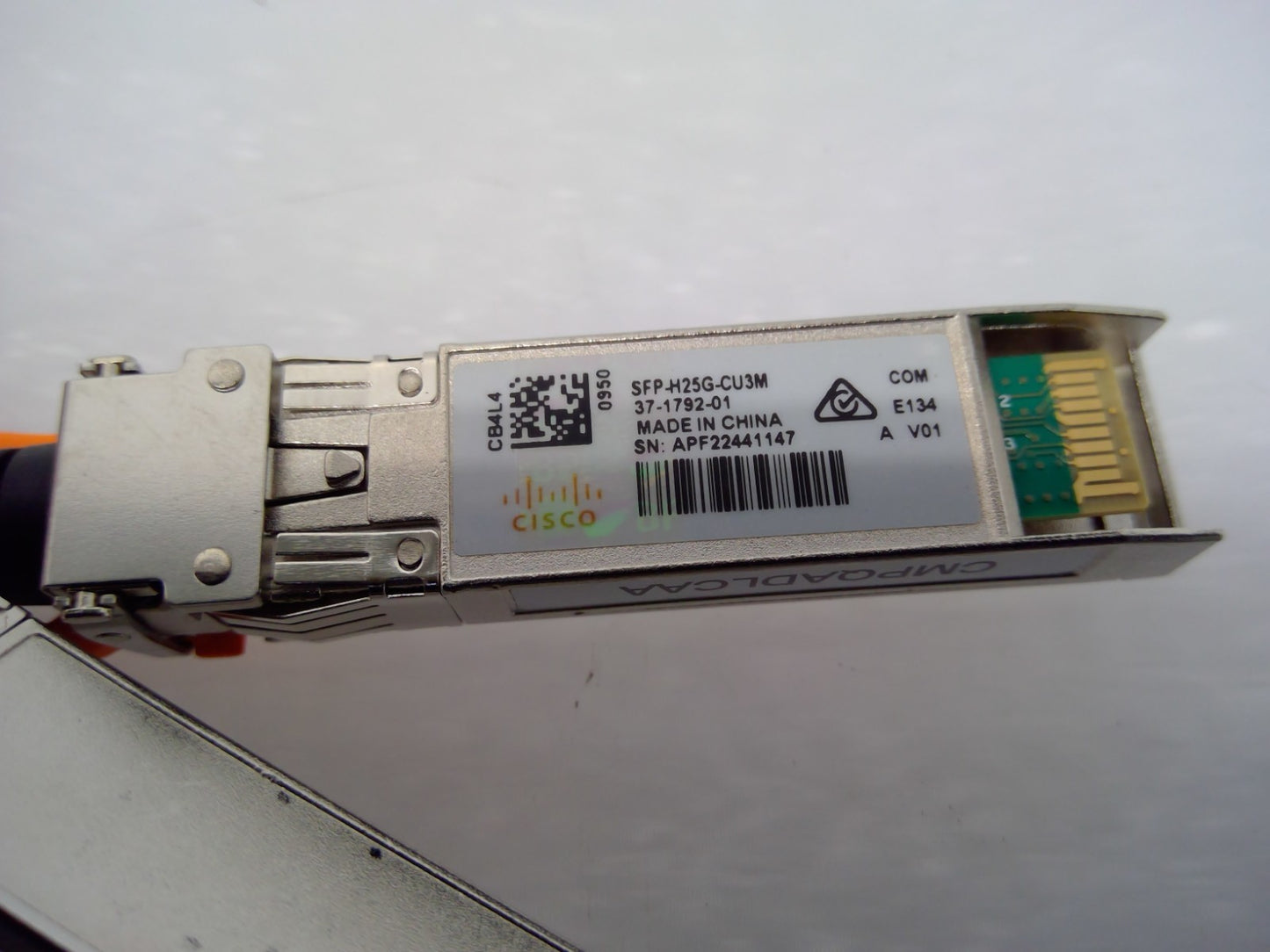LOT OF2 Cisco SFP-H25G-CU3M SFP28 37-1792-01 DAC Passive 3M Twinax Cable 25GBASE