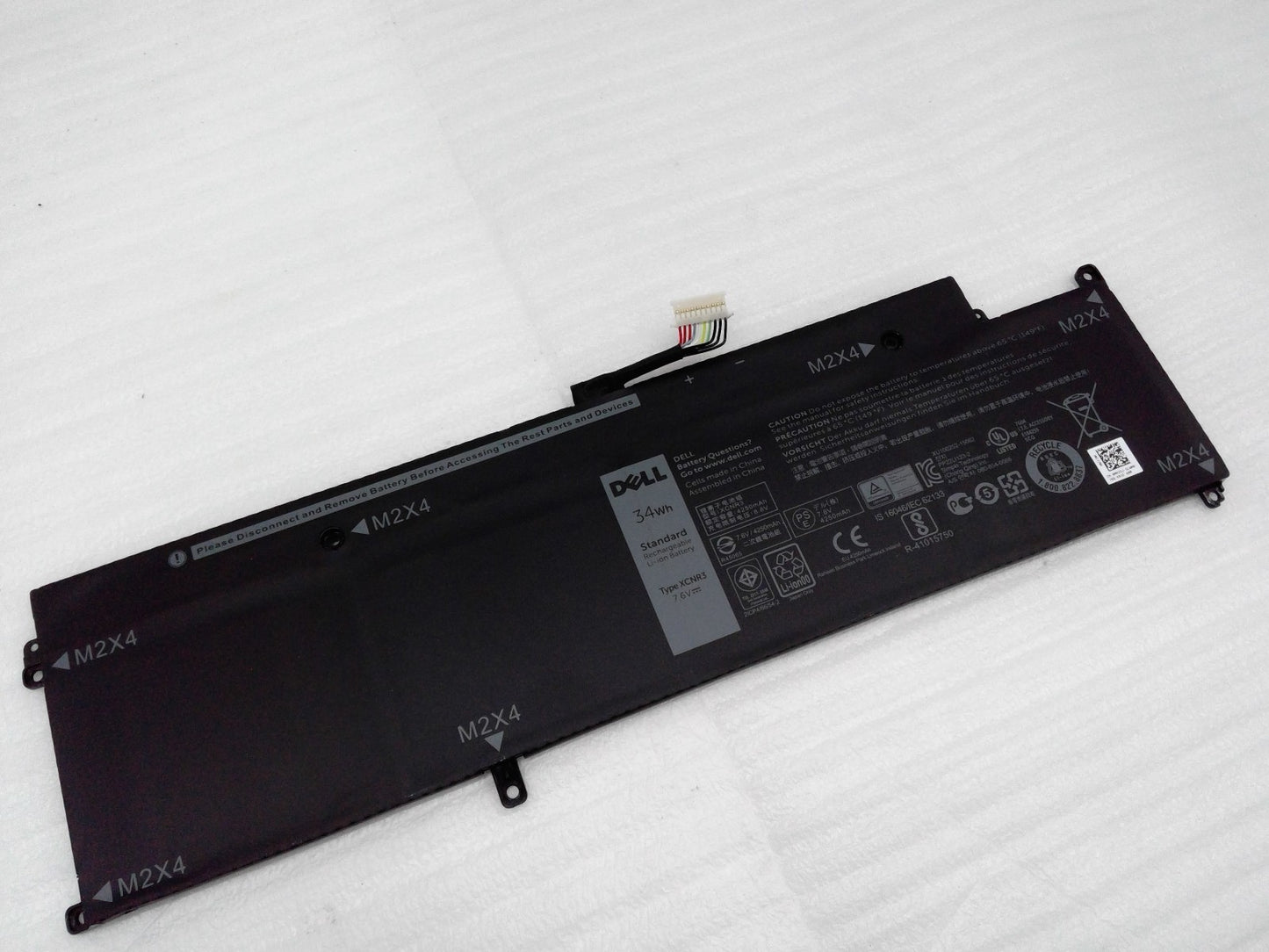 OEM 7.6V 34Wh XCNR3 WY7CG Laptop Battery For Dell Latitude 13 E7370 7370 Series