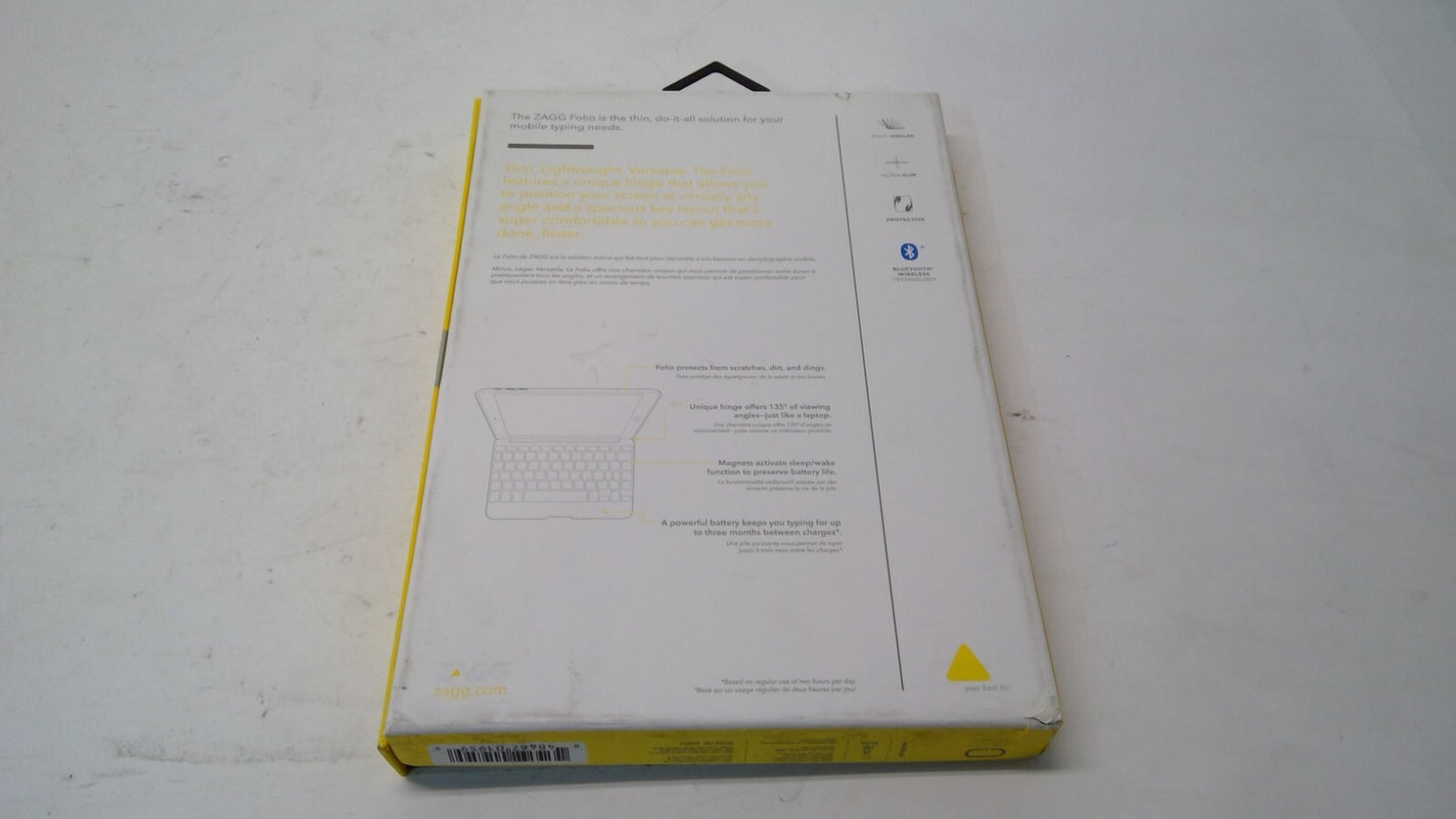 ZAGG Folio Case Hinged & Bluetooth Keyboard for Apple iPad Air 1st Gen-Orchid