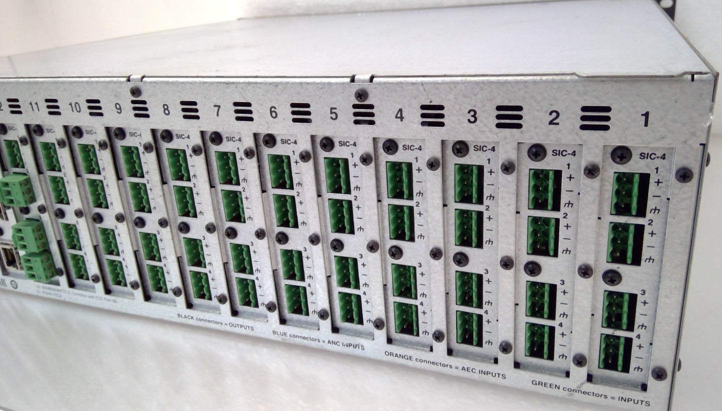 Biamp Systems Tesira SERVER-IO DSP Network Server w/ 12x SIC-4, 1x AVB-1/SNC-1a
