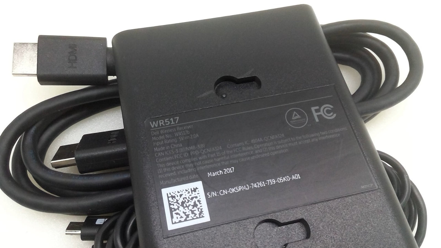 Genuine Dell WR517 Wireless Recriver Display Module 5V 2A with cables