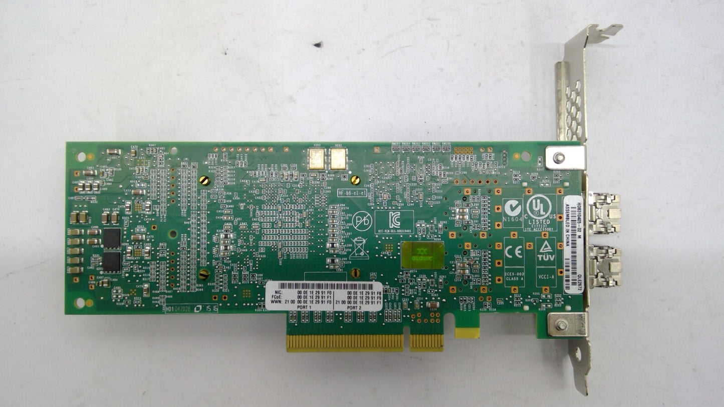 Qlogic QLE2672 16Gb Dual Port SFP+ Fibre Channel HBA Server Card w/2SFP Full/B