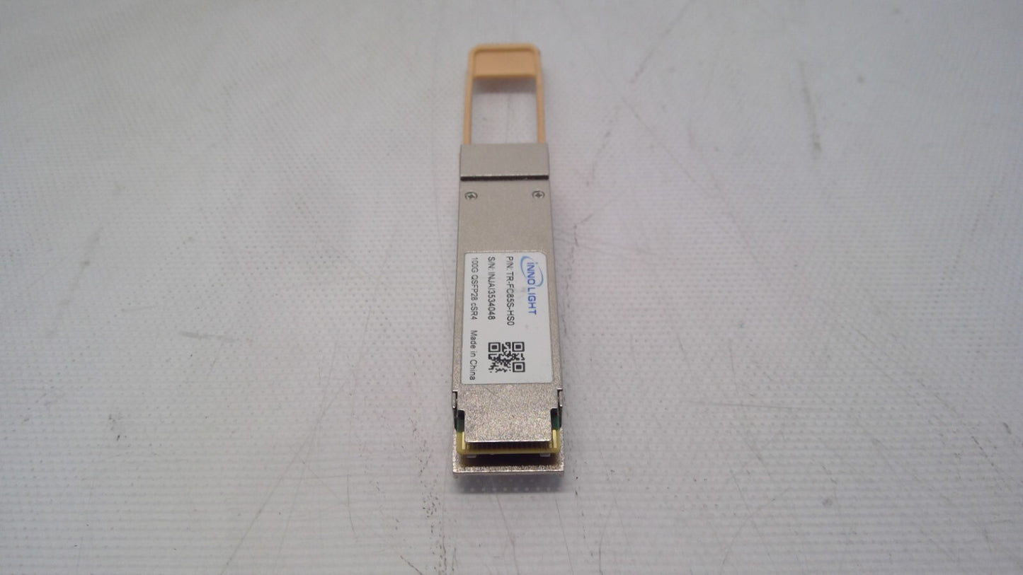 Lot of 2 - 100G QSFP28 SR4 INNOLIGHT TR-FC85S-HS0 TR-FC85S-N00 TR-FC85S-NCI