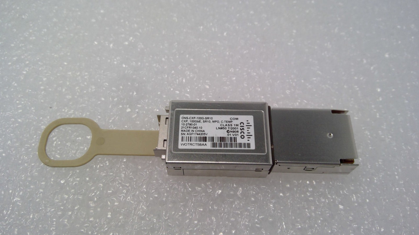 Cisco ONS-CXP-100G-SR10 CXP 100Gbe MPO C-TEMP Transceiver 10-2790-01