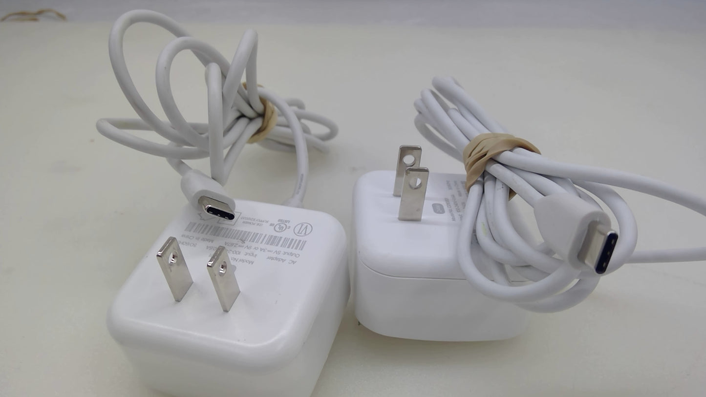 LOT OF 2 Eero 24W USB-C Wall Charger Power Adapter C010001 5V 3A 9V 2.67A