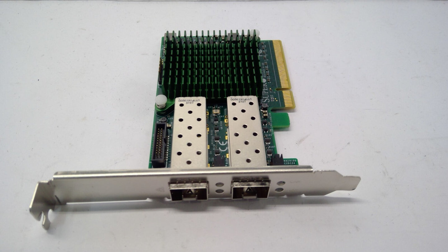 SuperMicro AOC-STGN-I2S Rev 2.11 Dual-Port SFP+ 10 GigabiT High Profile Card