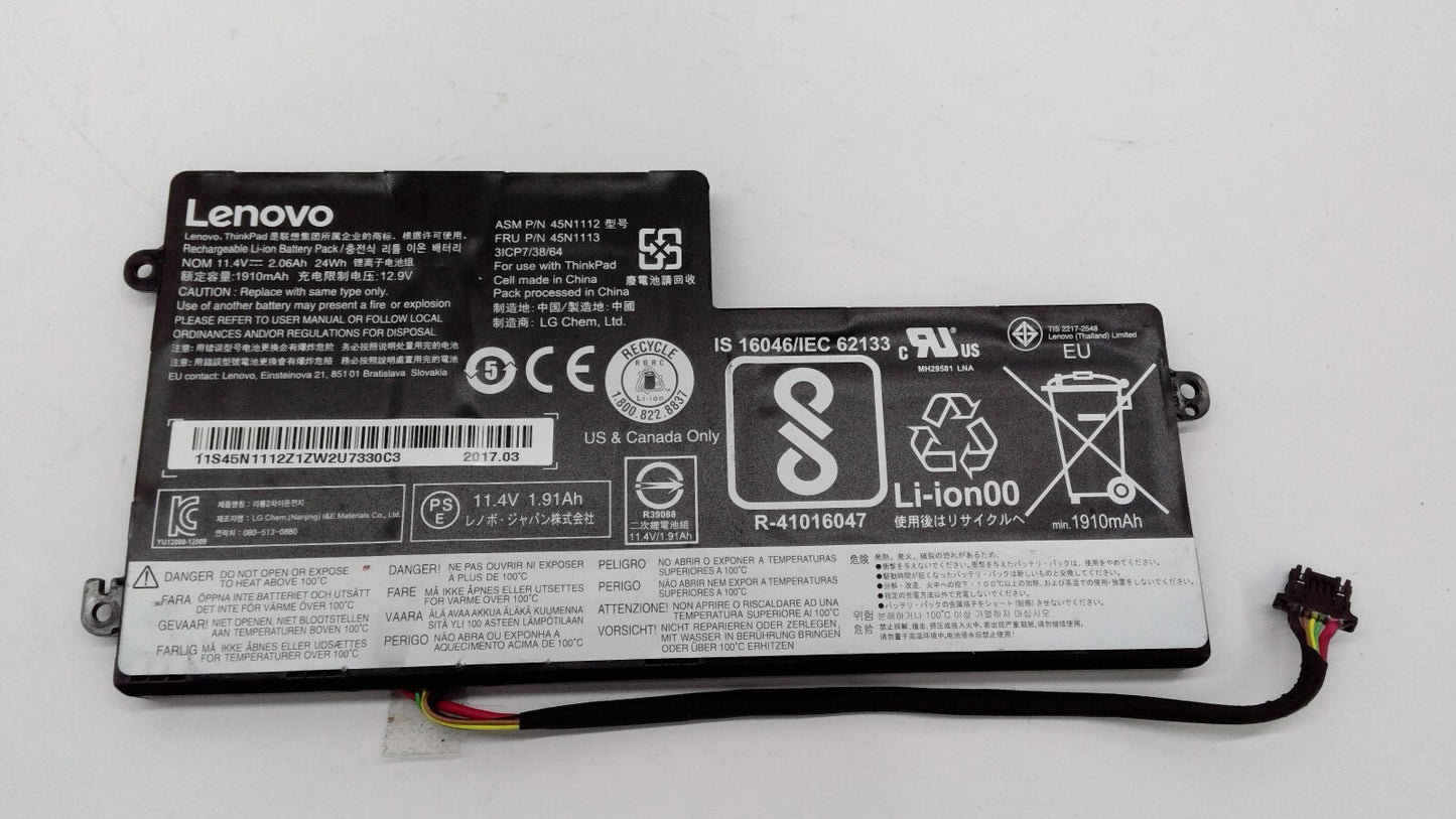 Original 45N1112 45N1113 Battery for Lenovo ThinkPad x240 x250 x260 x270 OEM