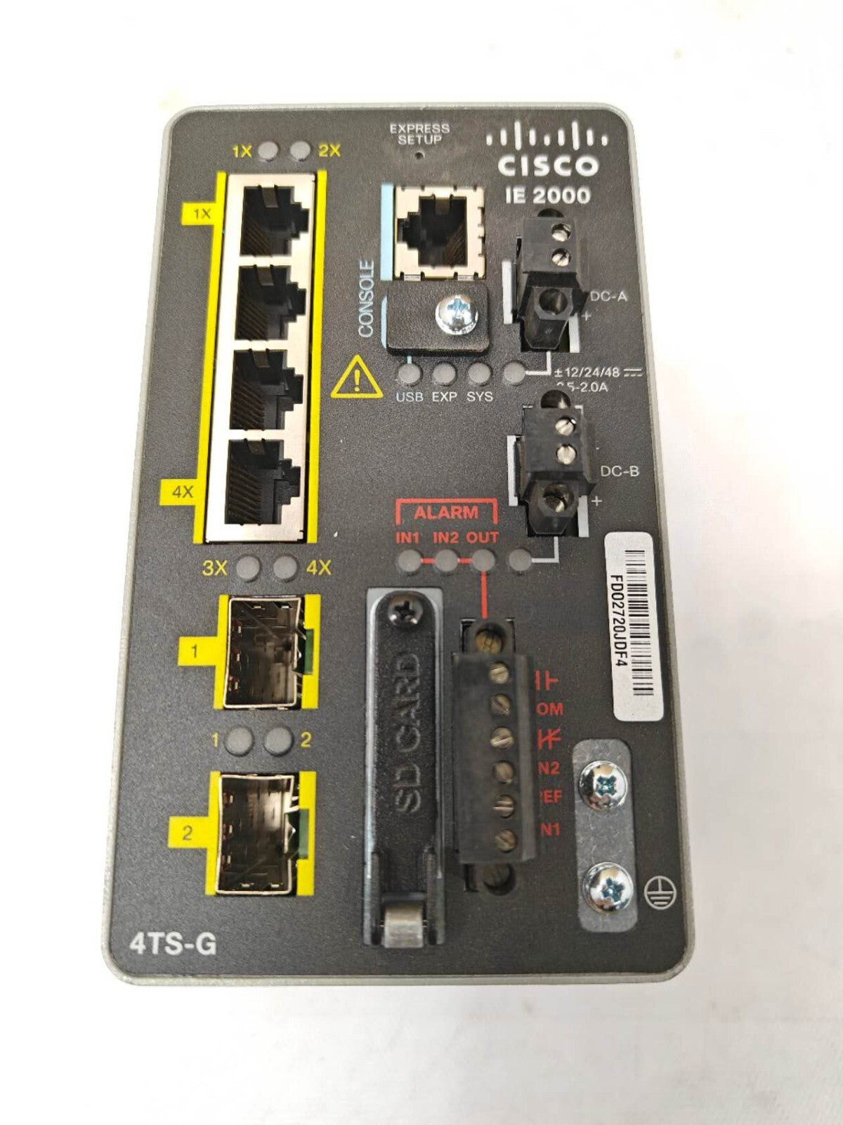 Cisco IE-2000-4TS-G-B 2000 Series 4 Port Ethernet Industrial Switch