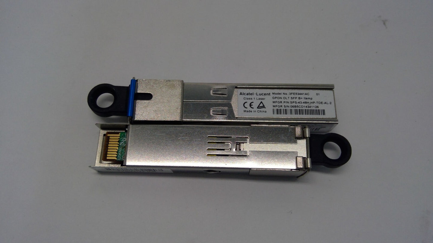 Nokia/ Alcatel-Lucent 3FE53441AC Transceiver GPON OLT SFP B+ Itemp