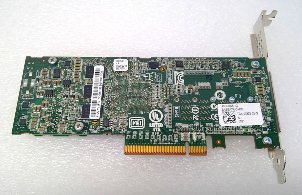 Adaptec ASR-7805 1GB Cache 8-Port 6Gb/s SAS SATA PCIe 3.0 x8 RAID Controller