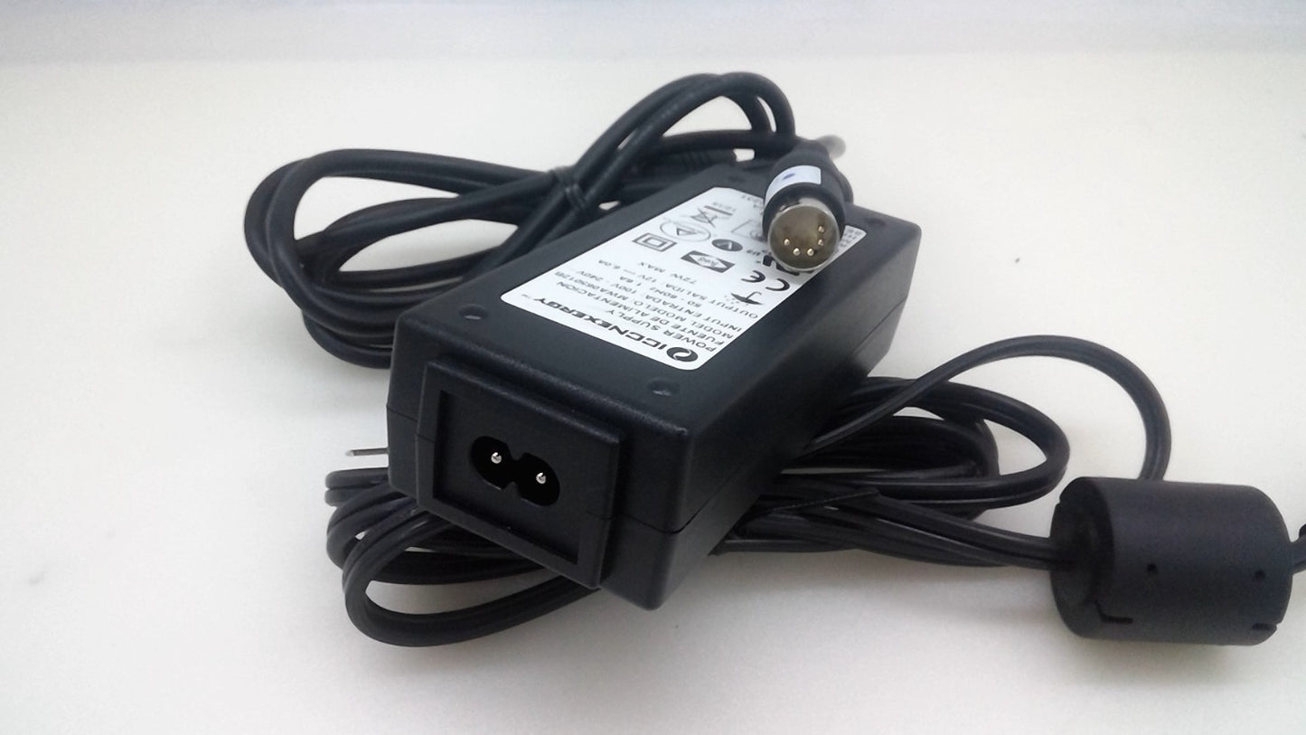 Genuine ICCNexergy MWA065012B AC Adapter Power Charger 12V 6A 5-Pin